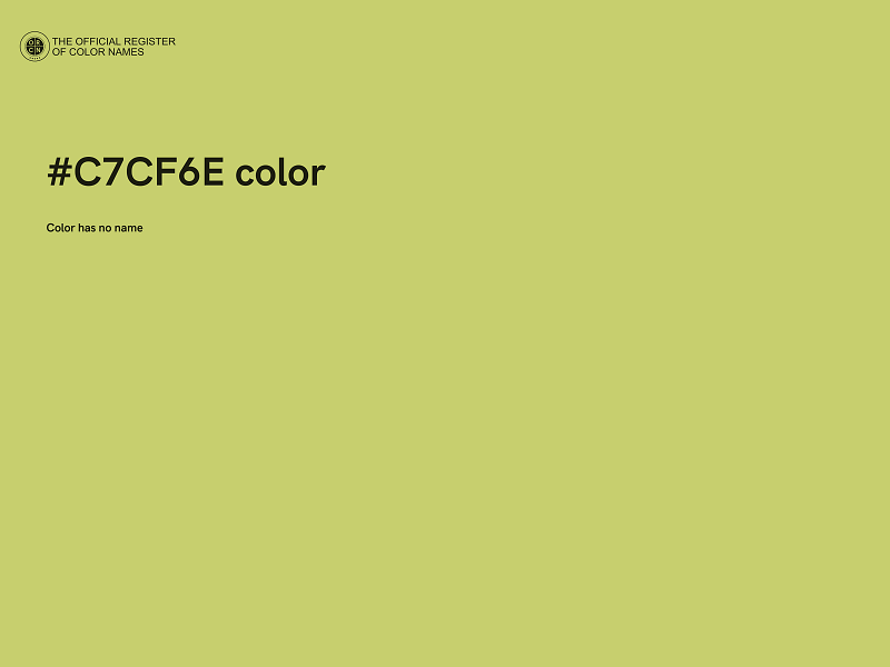 #C7CF6E color image
