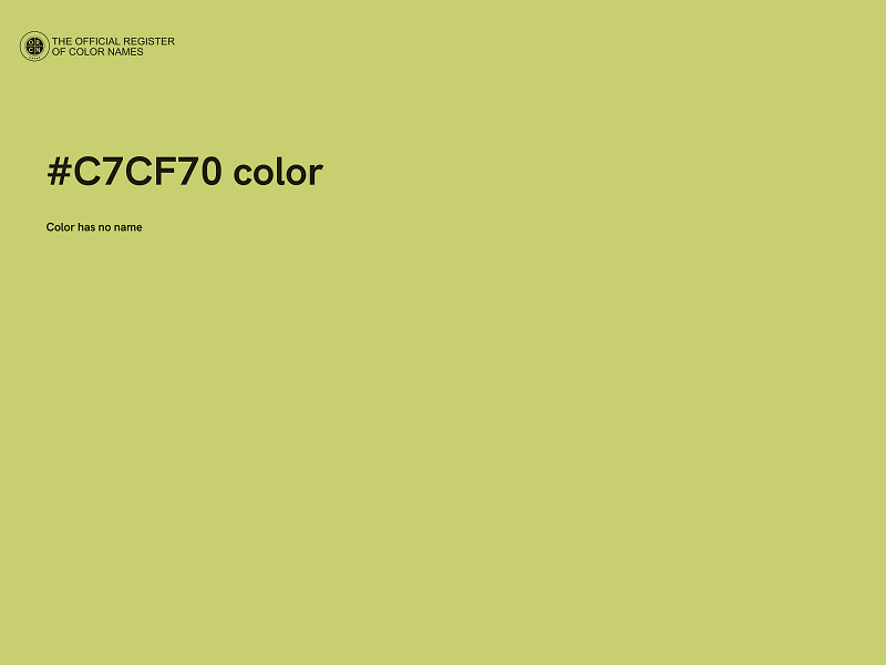 #C7CF70 color image