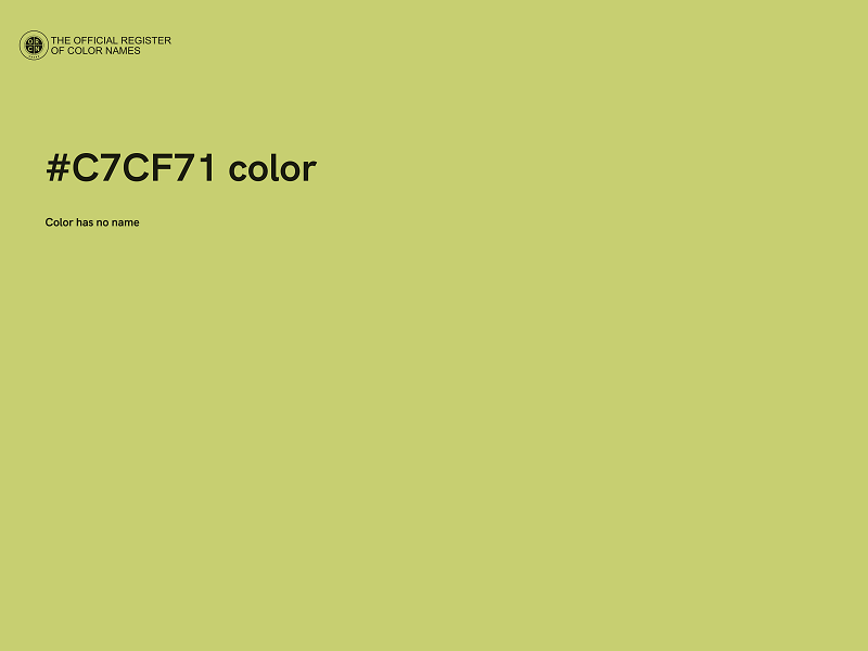 #C7CF71 color image