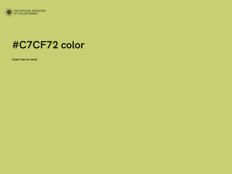 #C7CF72 color image