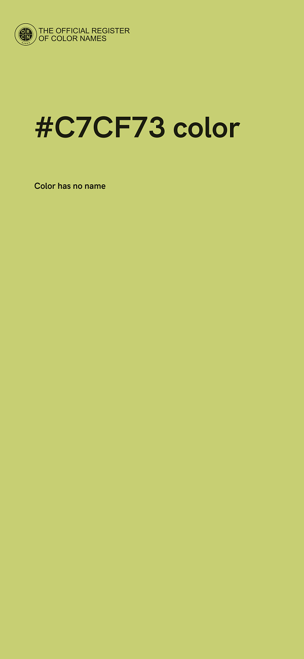 #C7CF73 color image