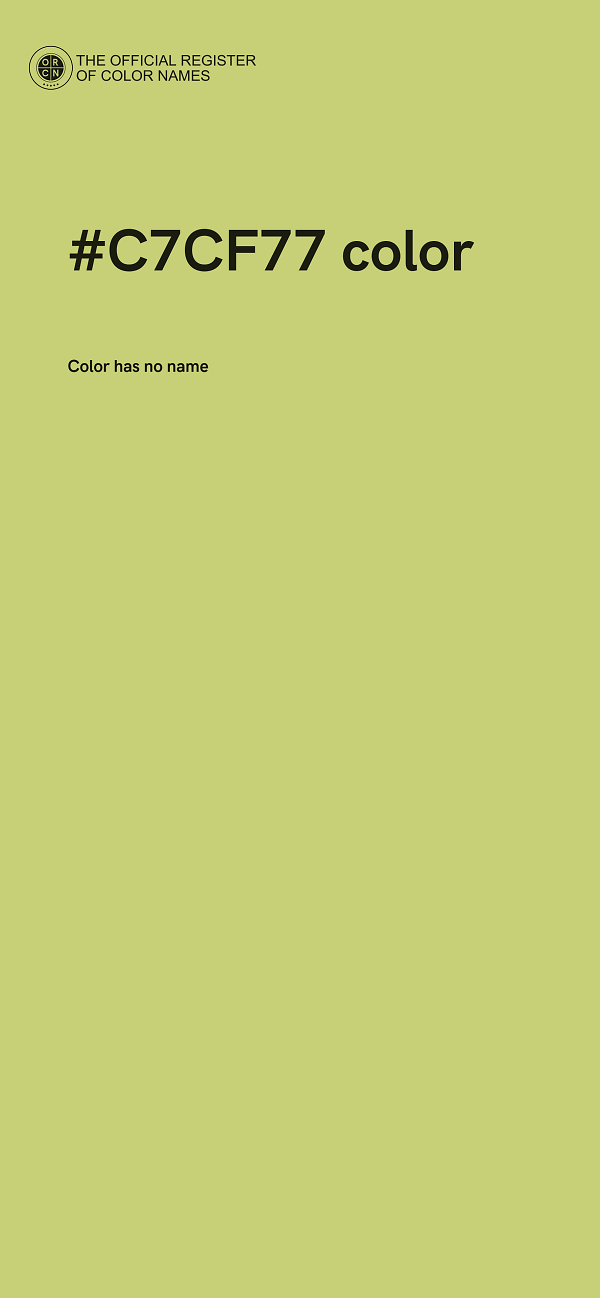 #C7CF77 color image