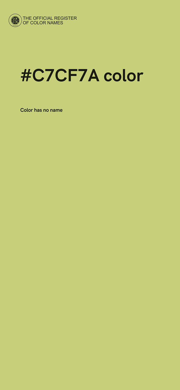 #C7CF7A color image