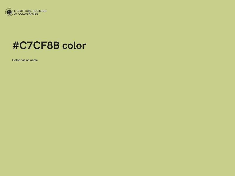 #C7CF8B color image