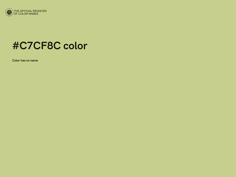 #C7CF8C color image