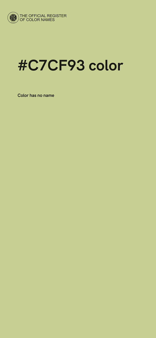 #C7CF93 color image
