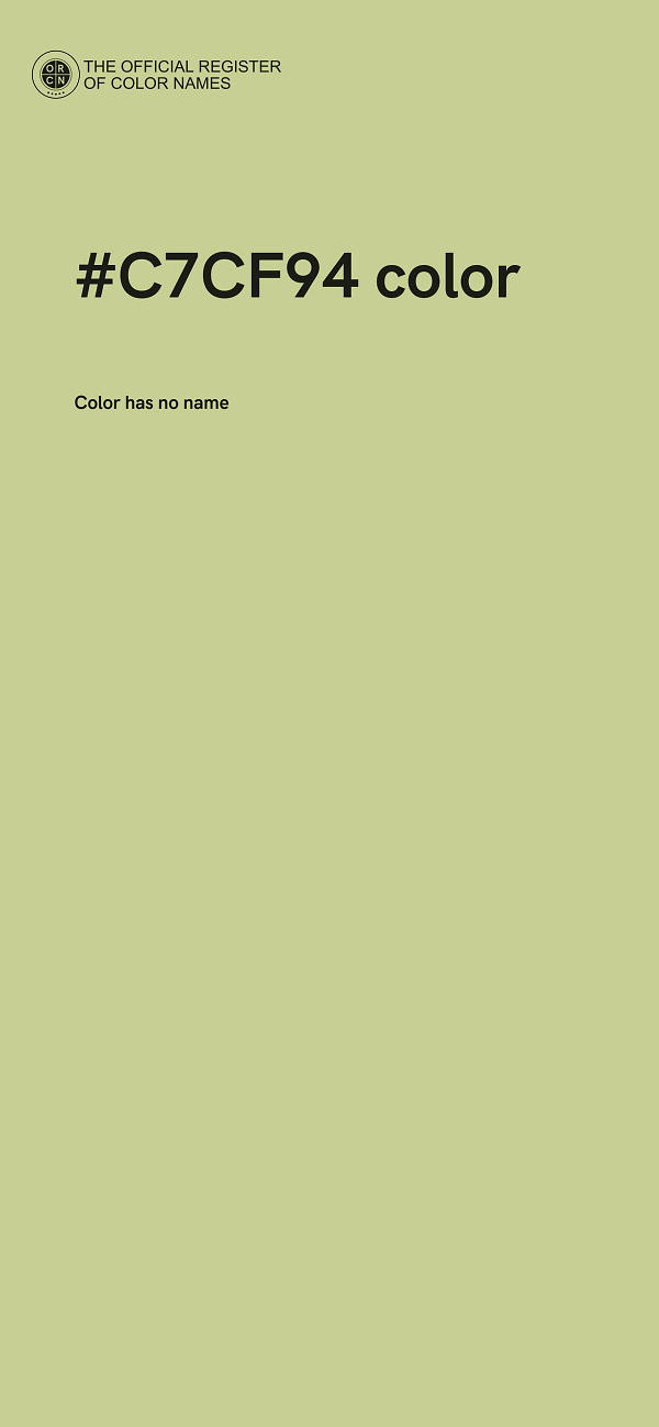#C7CF94 color image
