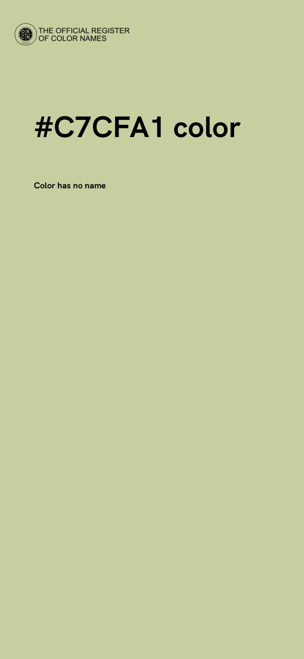 #C7CFA1 color image
