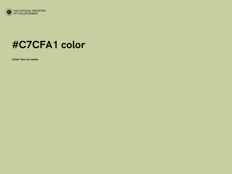 #C7CFA1 color image