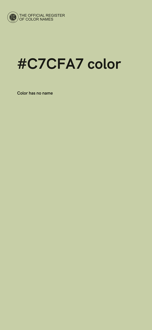 #C7CFA7 color image