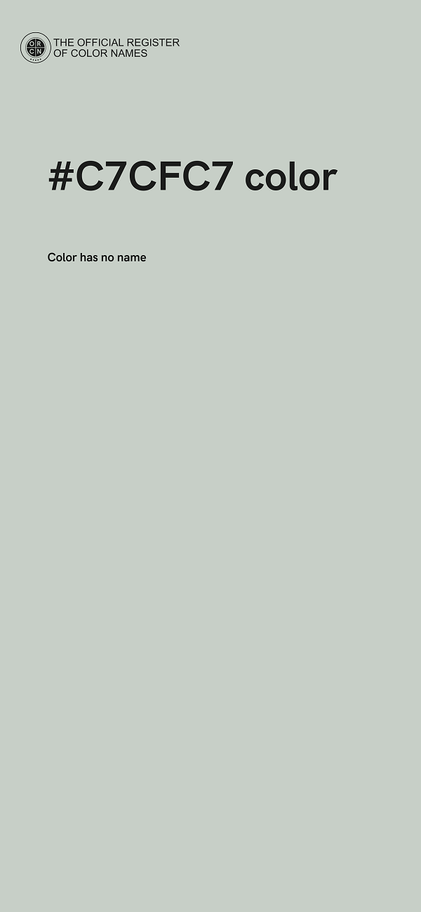 #C7CFC7 color image