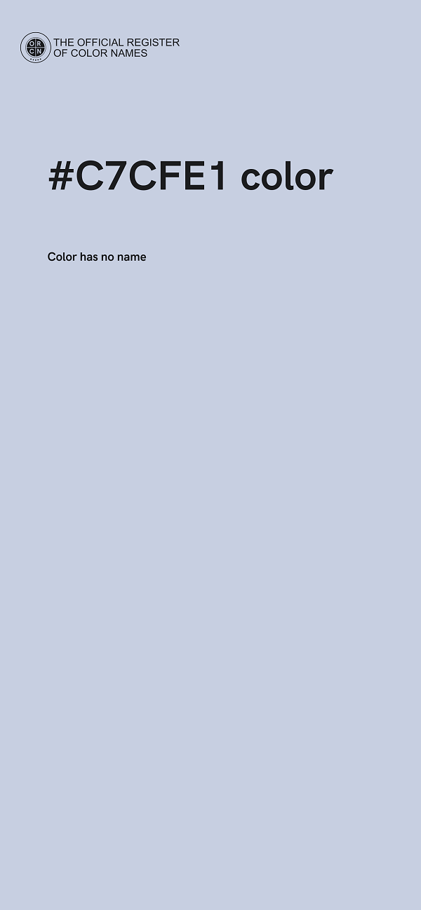 #C7CFE1 color image