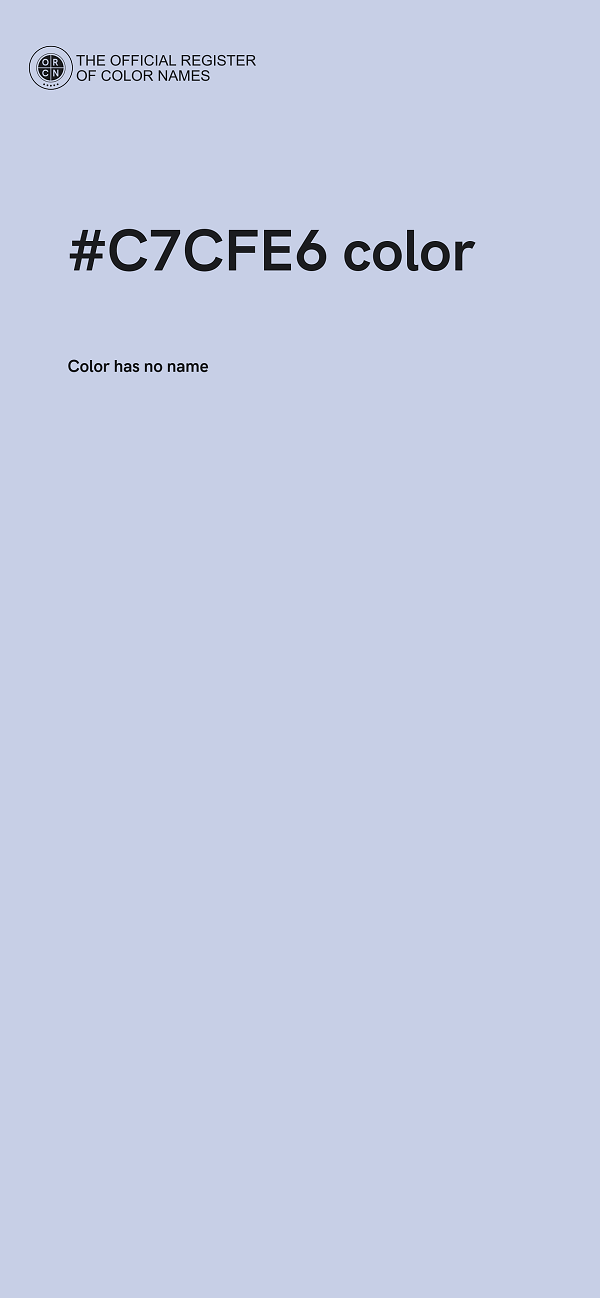 #C7CFE6 color image