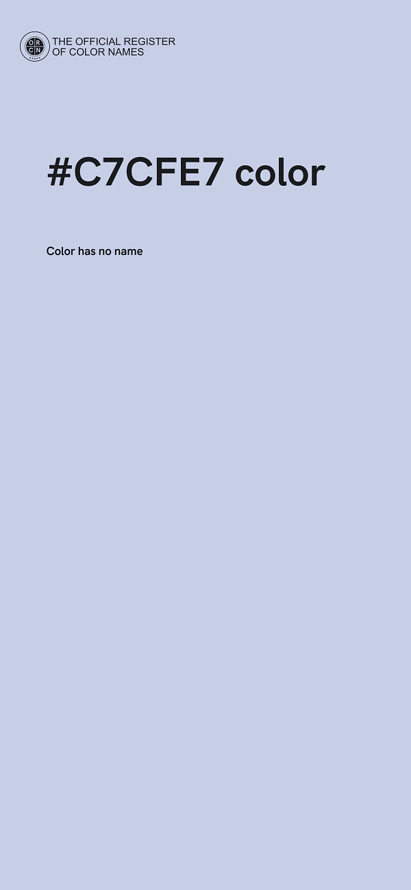 #C7CFE7 color image