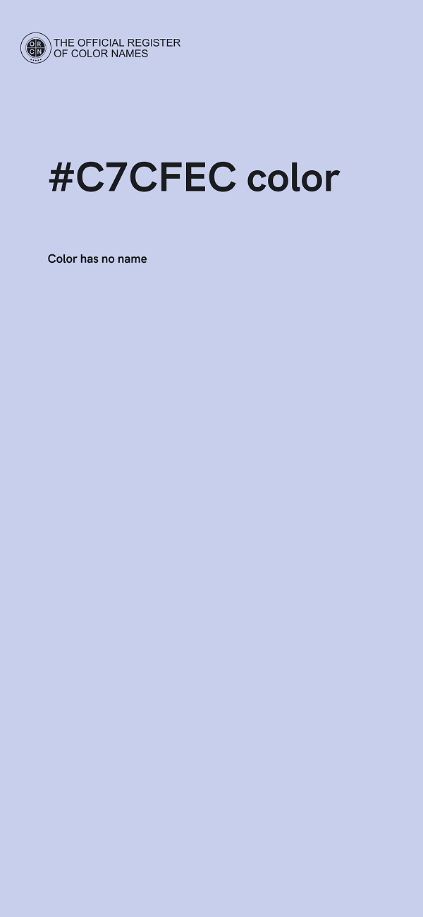 #C7CFEC color image