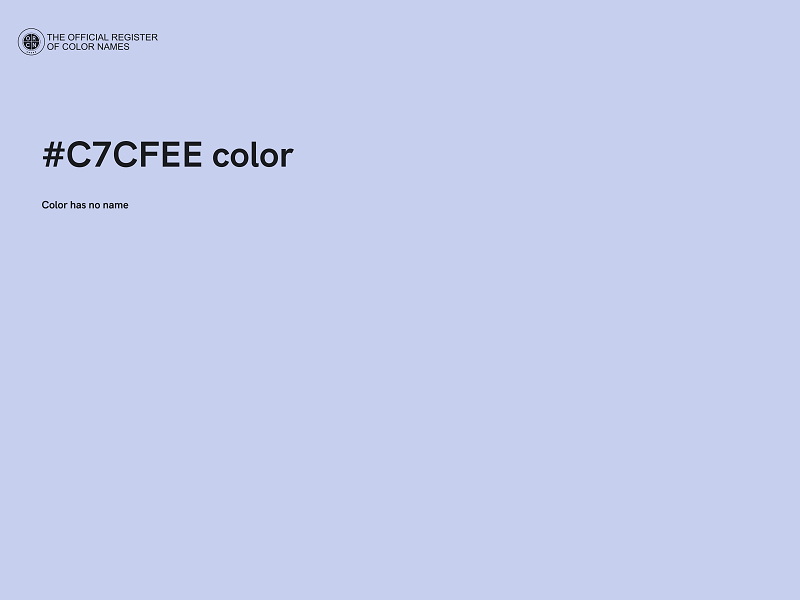 #C7CFEE color image