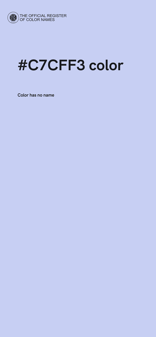 #C7CFF3 color image