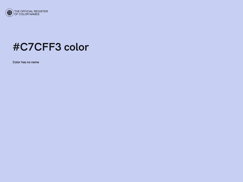 #C7CFF3 color image