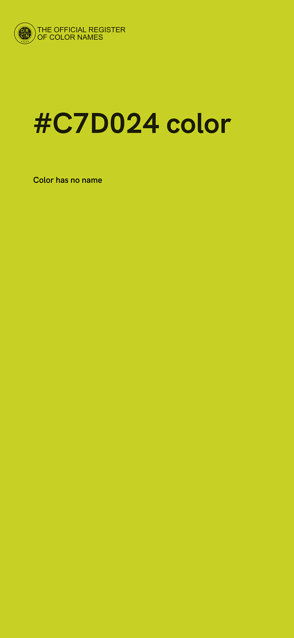 #C7D024 color image