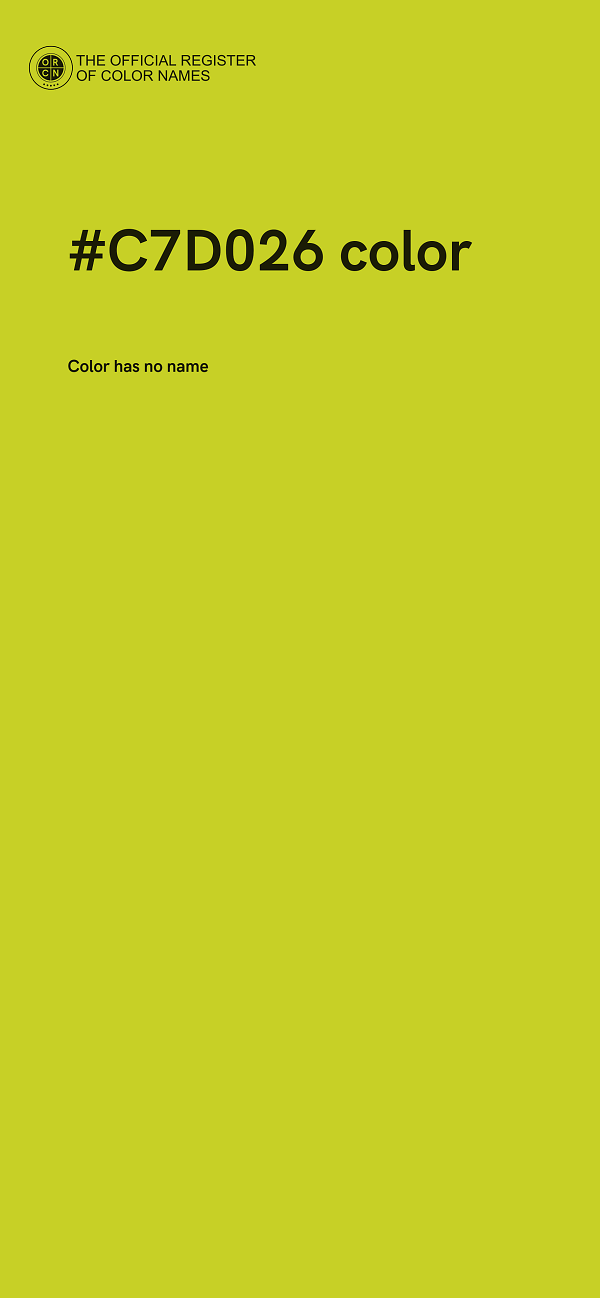 #C7D026 color image