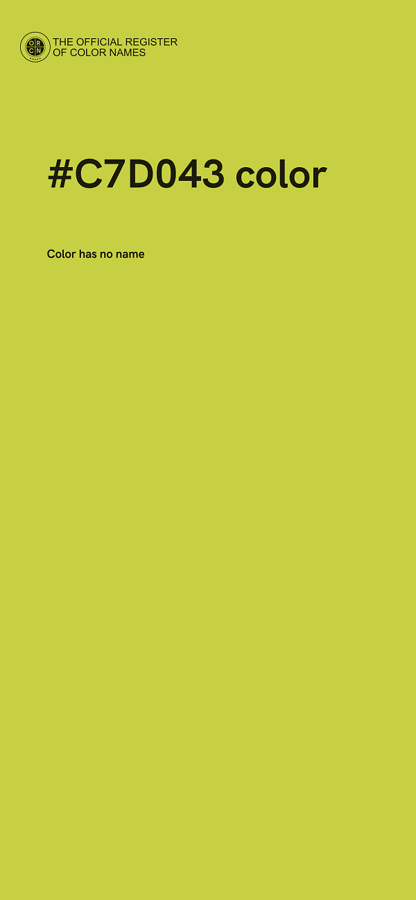 #C7D043 color image