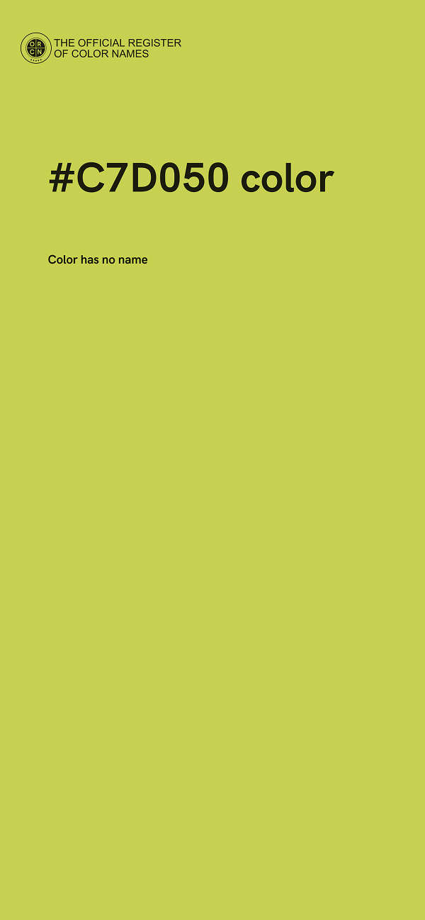#C7D050 color image