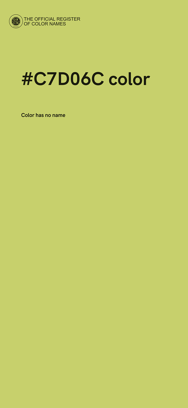 #C7D06C color image
