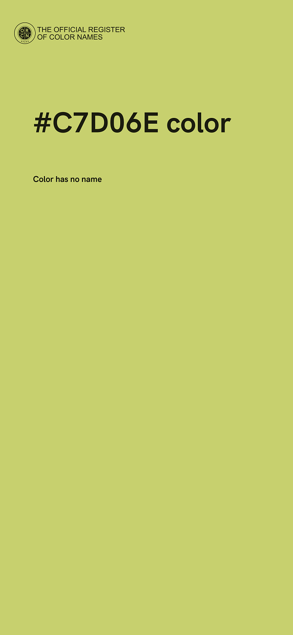 #C7D06E color image