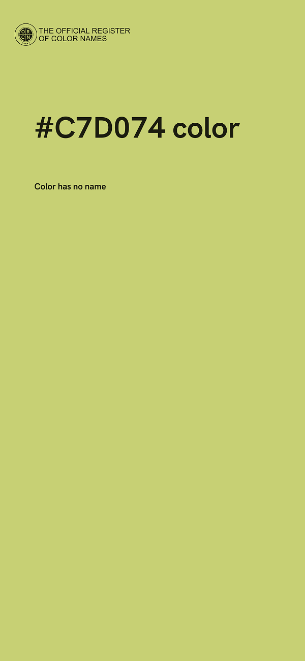 #C7D074 color image