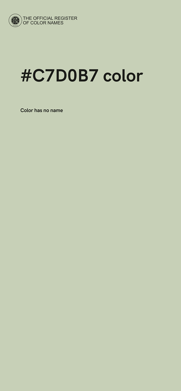 #C7D0B7 color image