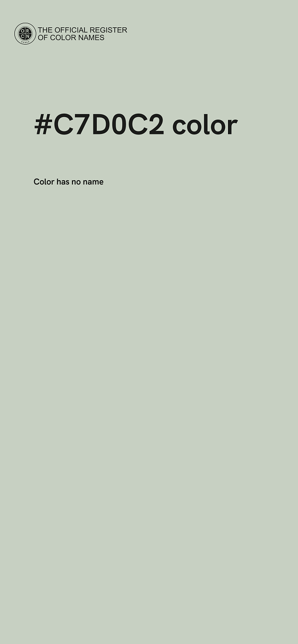 #C7D0C2 color image