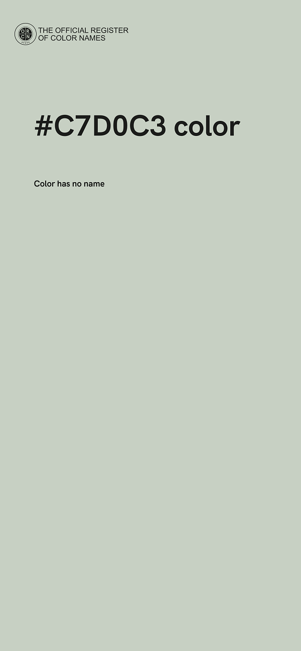 #C7D0C3 color image