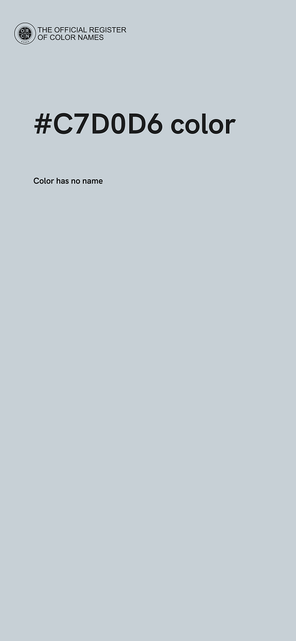 #C7D0D6 color image