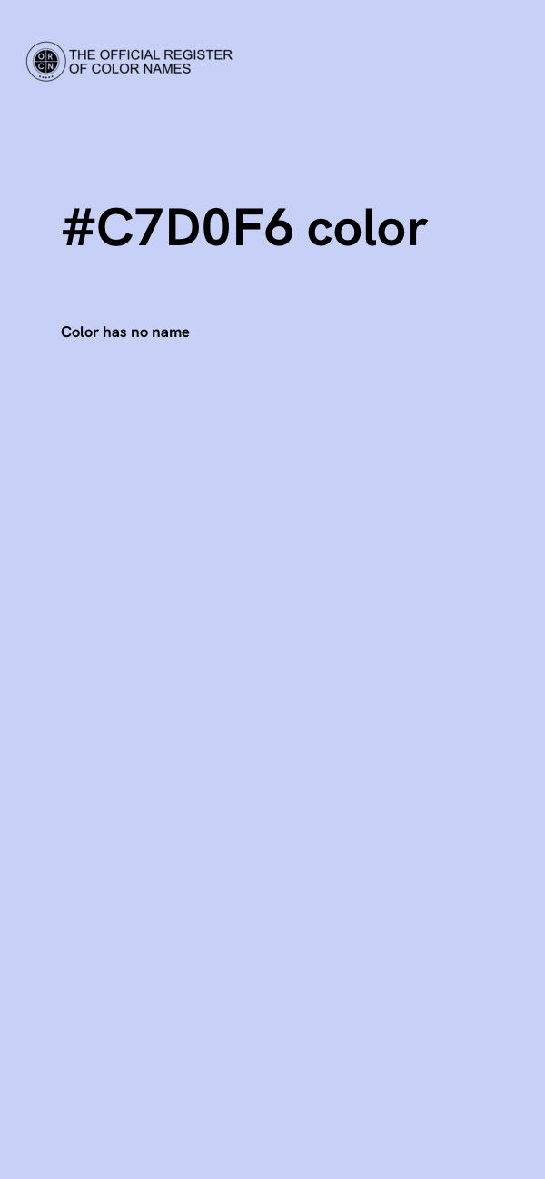 #C7D0F6 color image