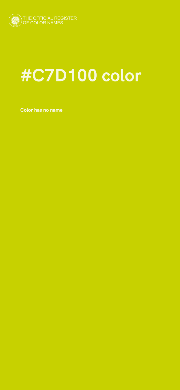 #C7D100 color image