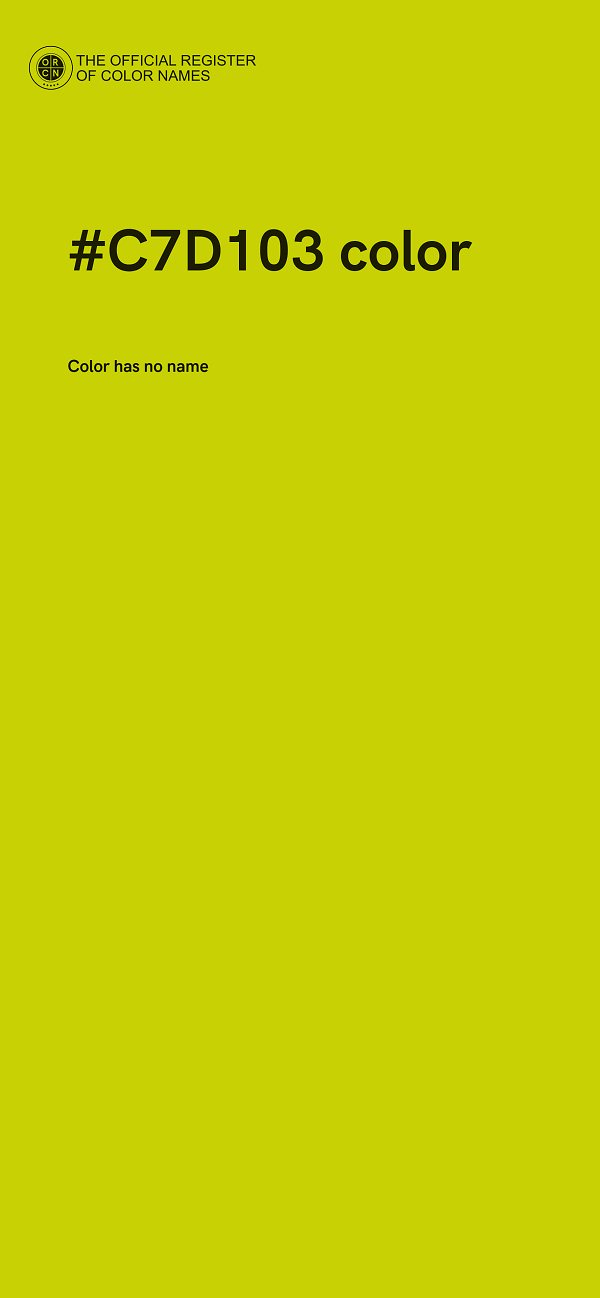 #C7D103 color image