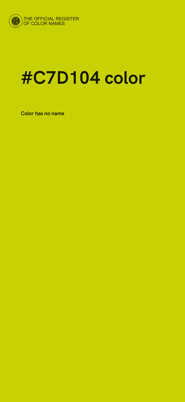 #C7D104 color image