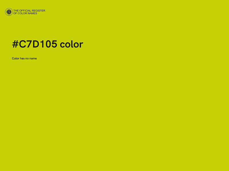#C7D105 color image