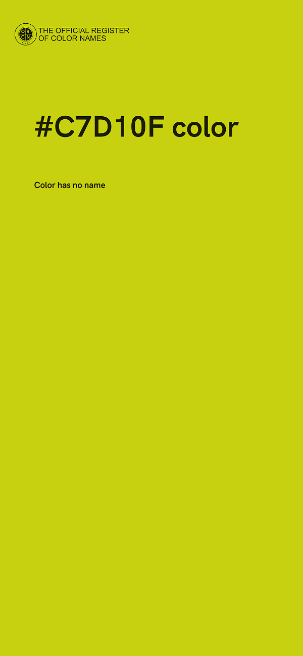 #C7D10F color image