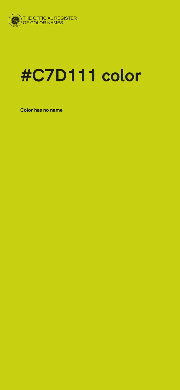 #C7D111 color image