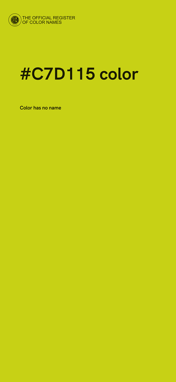 #C7D115 color image