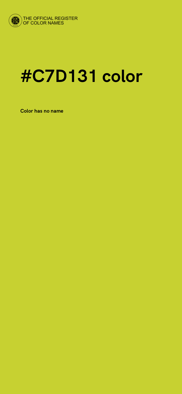 #C7D131 color image