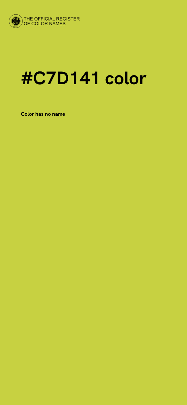 #C7D141 color image
