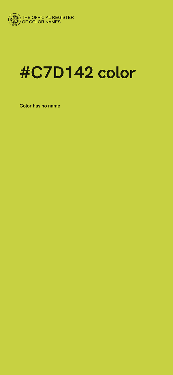 #C7D142 color image