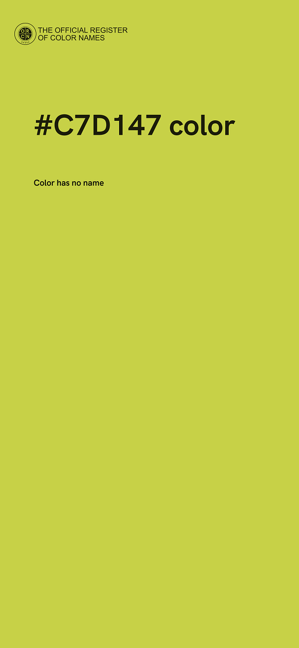 #C7D147 color image