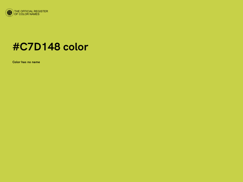 #C7D148 color image