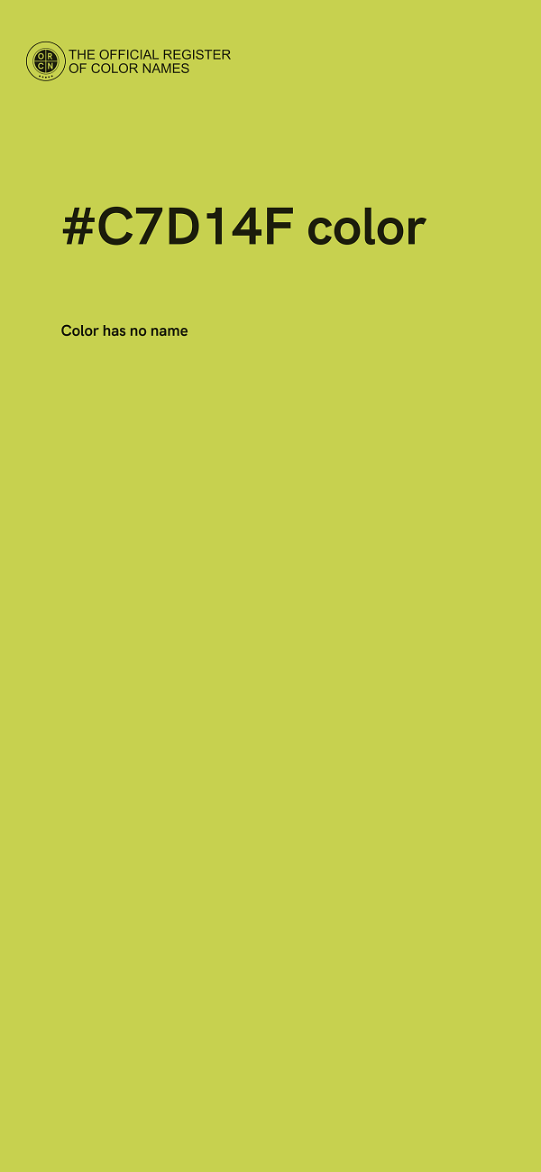 #C7D14F color image