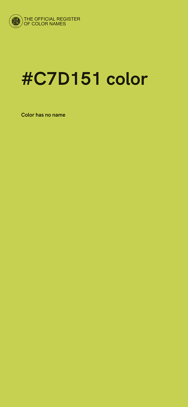 #C7D151 color image
