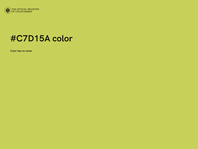 #C7D15A color image