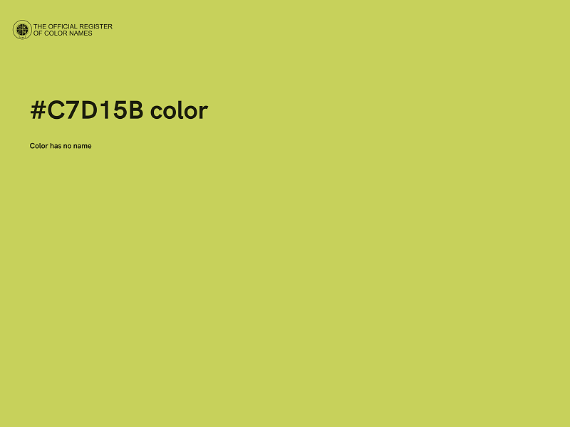#C7D15B color image